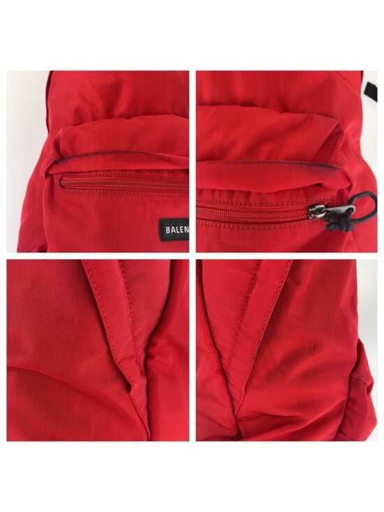 Balenciaga Explorer Red Black Backpack
